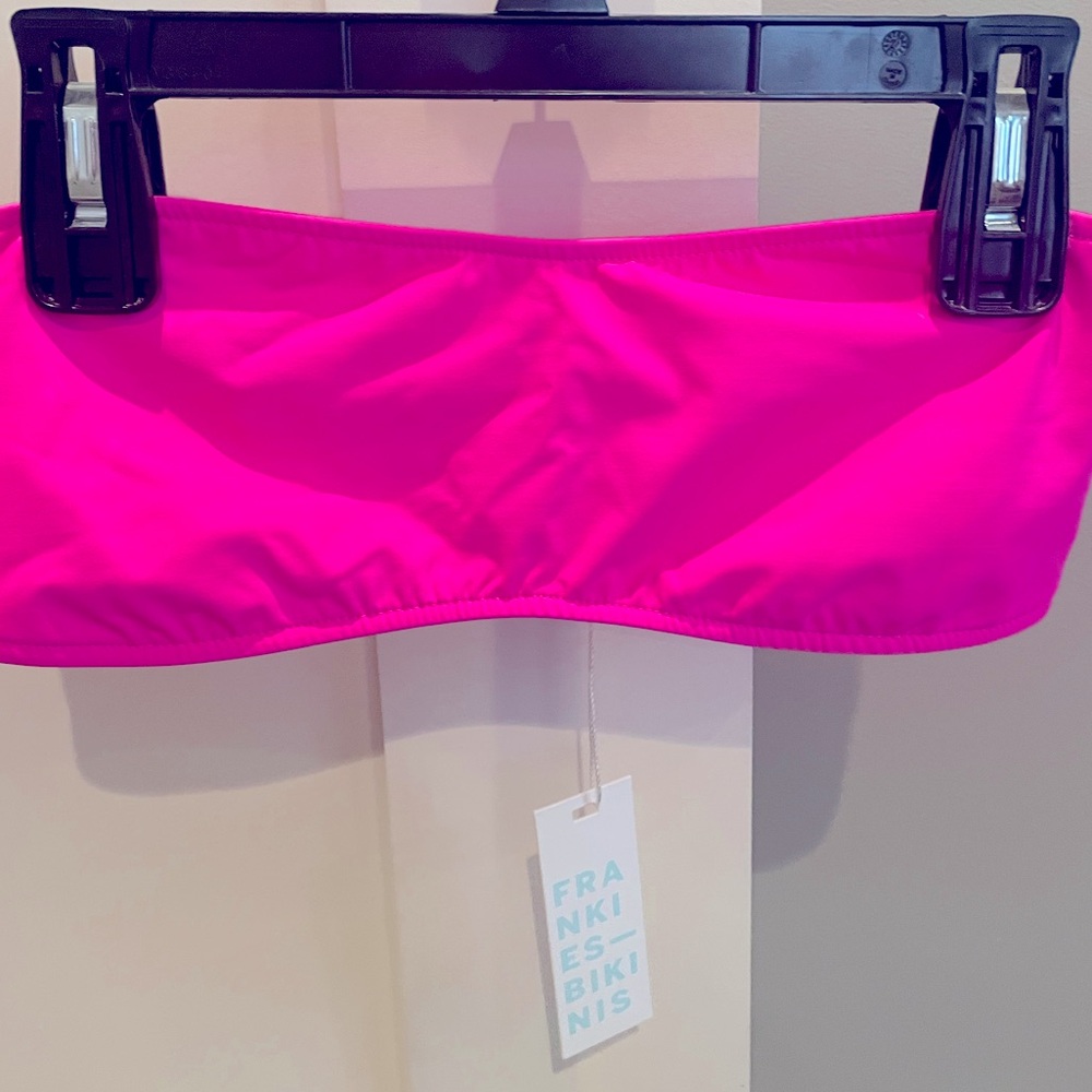 Frankies Bikinis - Bikini Top - Watermelon Hot Pink
